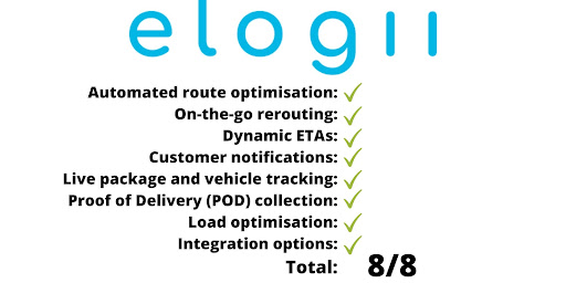 Best Last-Mile Delivery Software - eLogii verdict