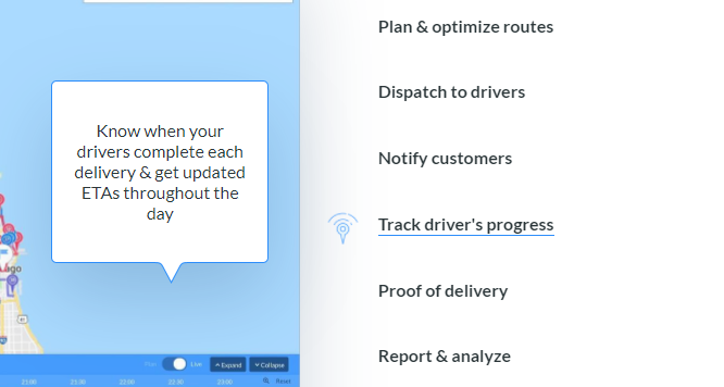 Bringg competitors - Routific lacks on-route driver tracking