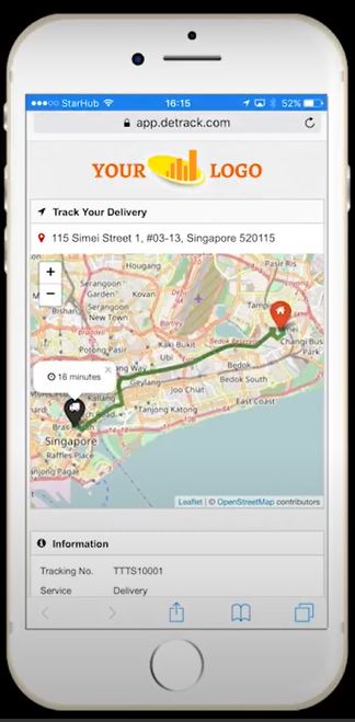 Detrack delivery tracking
