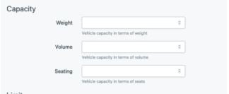 ElasticRoute – Vehicle capacity