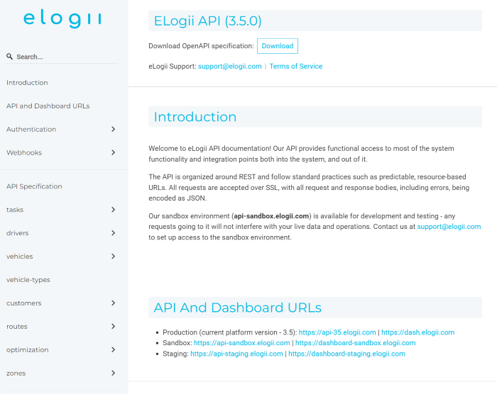 eLogii-API