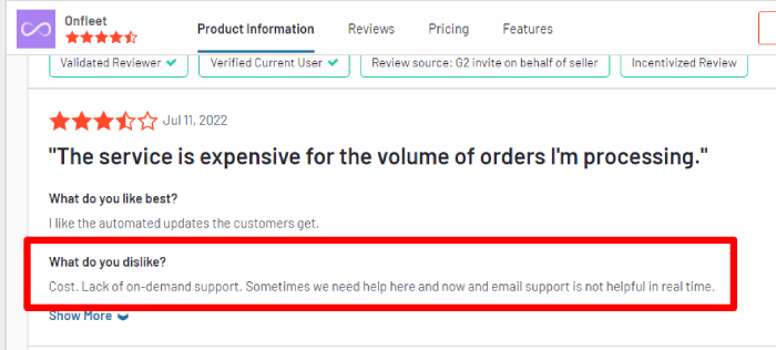 Onfleet – A review about customer support