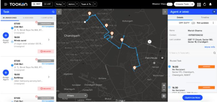 RoadWarrior alternative - Tookan Route Optimization UI