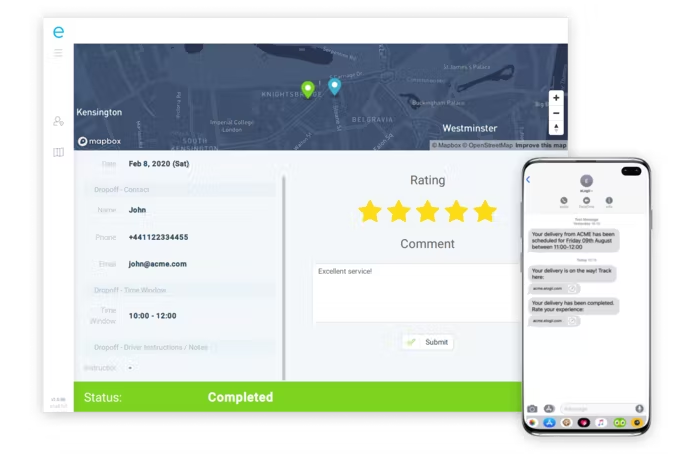 Route Management Systems - eLogii Customer Rating