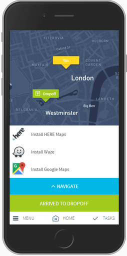 eLogii integration with HereMaps, Google Maps and Waze