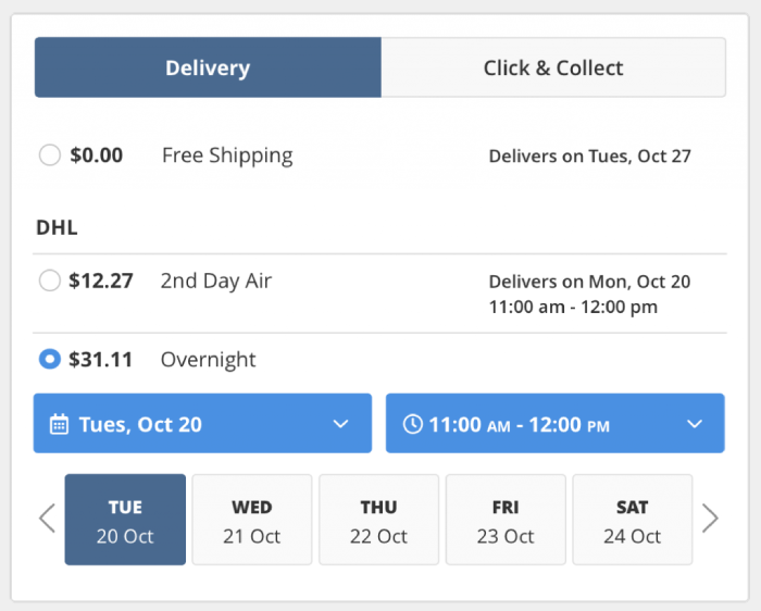 same-day delivery slots